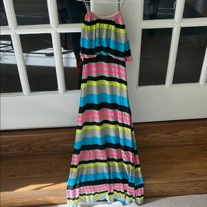 Flowers by Zoe Blue Pink Spaghetti Strap Sundress🌿